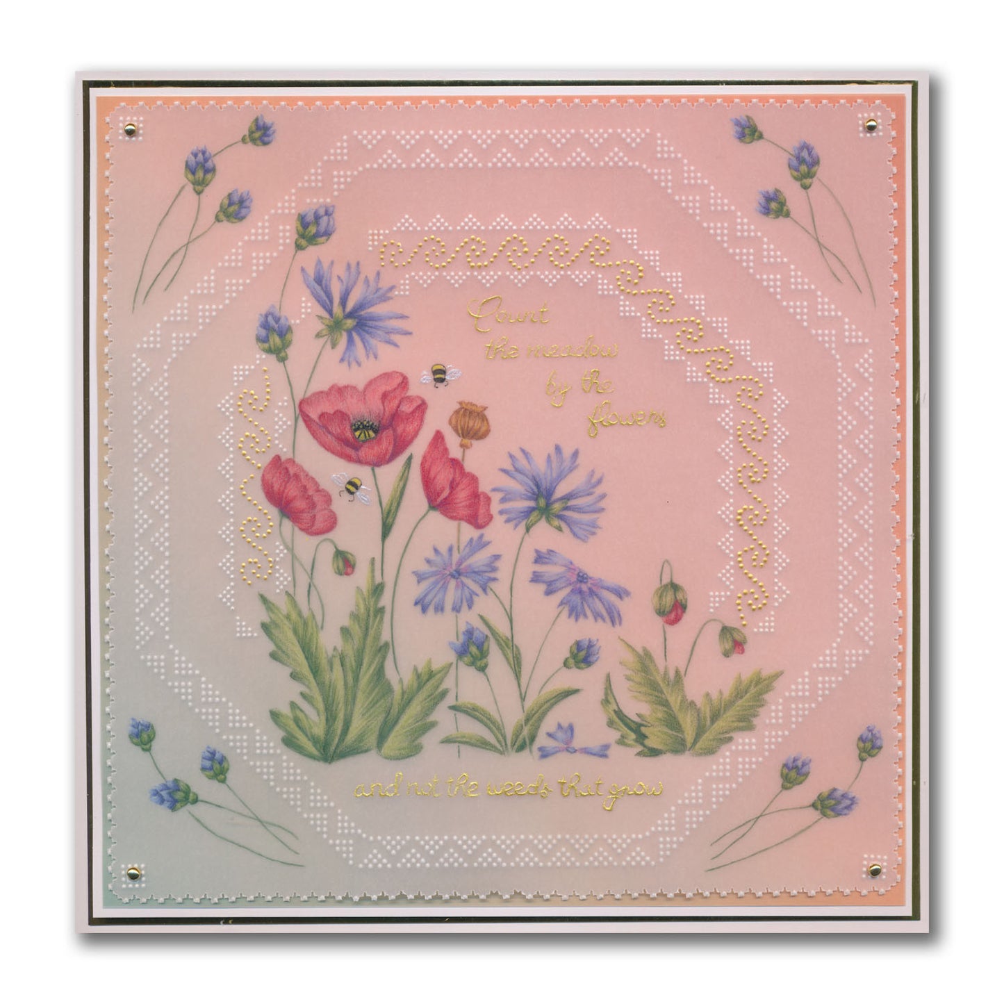 Linda's Count the Meadow Companion A5 Square Groovi Plate