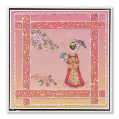 Linda's Layering Frames Set 3 - Oriental A4 Square & A5 Square Groovi Plate Collection