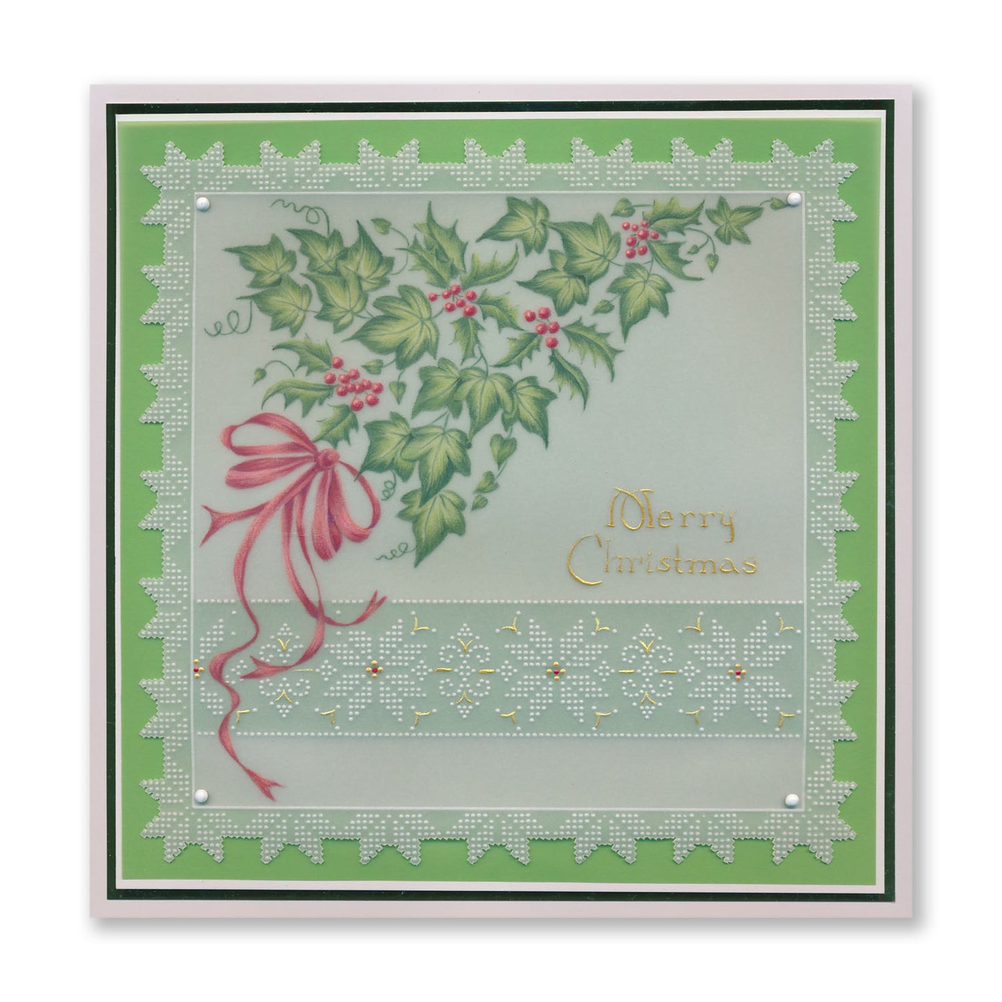 Linda's Holly & Ivy Companion A5 Square Groovi Plate