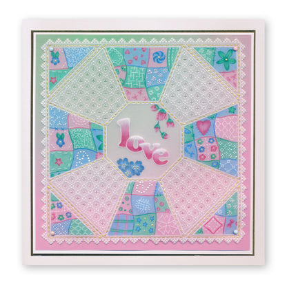 Linda's Patchwork A6 Square Groovi Plate