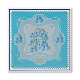 Happy Anniversary Bluebells A6 Square Groovi Plate