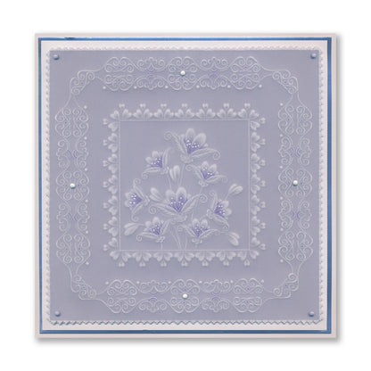 Doodle Landscapes - Field & Flowers and Flowers in a Breeze A5 Square Groovi Plate Duo