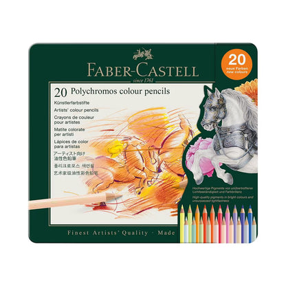 Faber-Castell - 20 Polychromos Colour Pencils - NEW COLOURS - DOUBLE LOYALTY POINTS