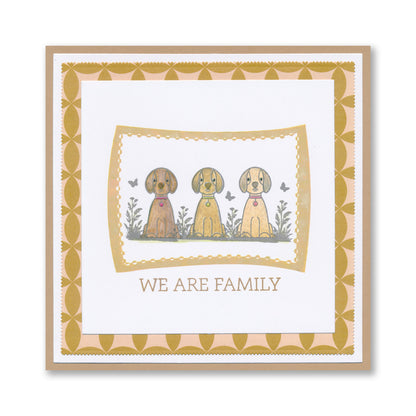 SHAC Retro Family A4 Stamp & Mask Set