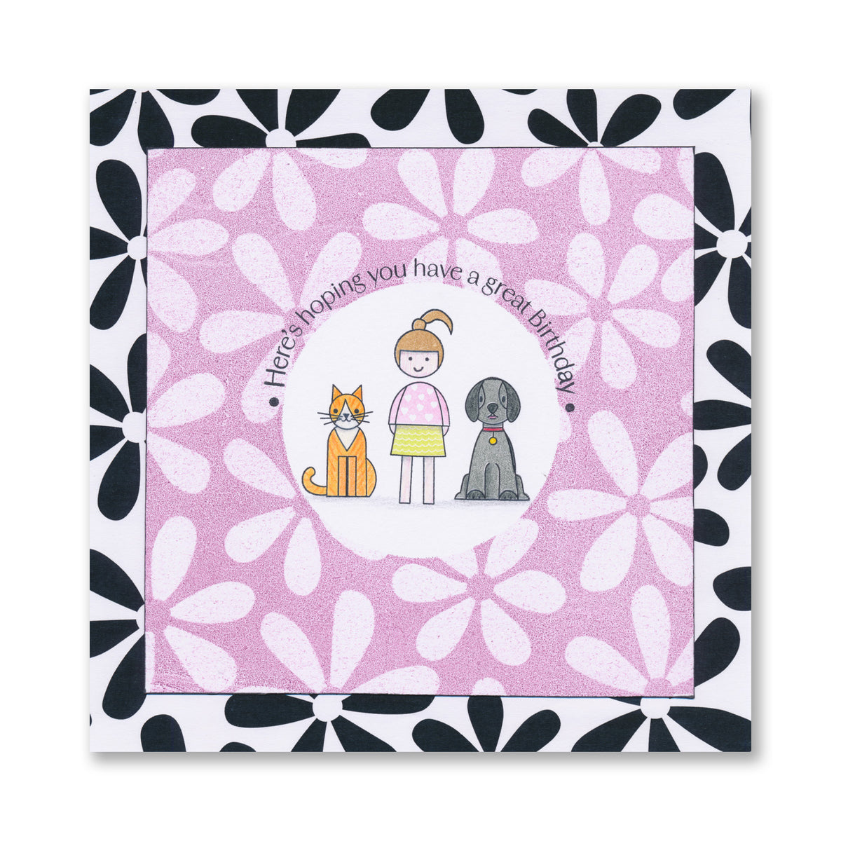 SHAC Retro Family A4 Stamp & Mask Set