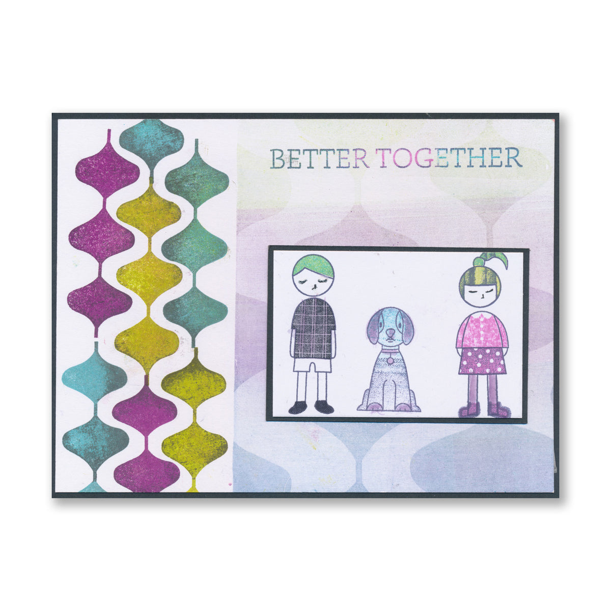 SHAC Retro Family A4 Stamp & Mask Set