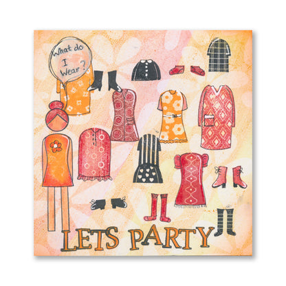 SHAC Retro Family A4 Stamp & Mask Set