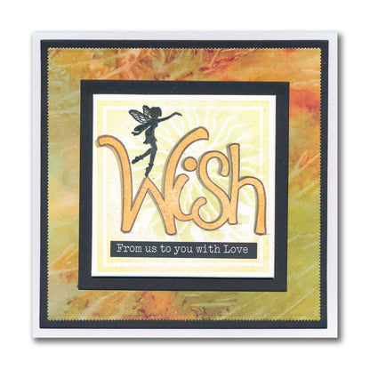 Wish - Feel Good Words - Two Way Overlay A6 Stamp & Mask Set