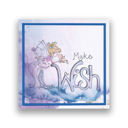 Wish - Feel Good Words - Two Way Overlay A6 Stamp & Mask Set