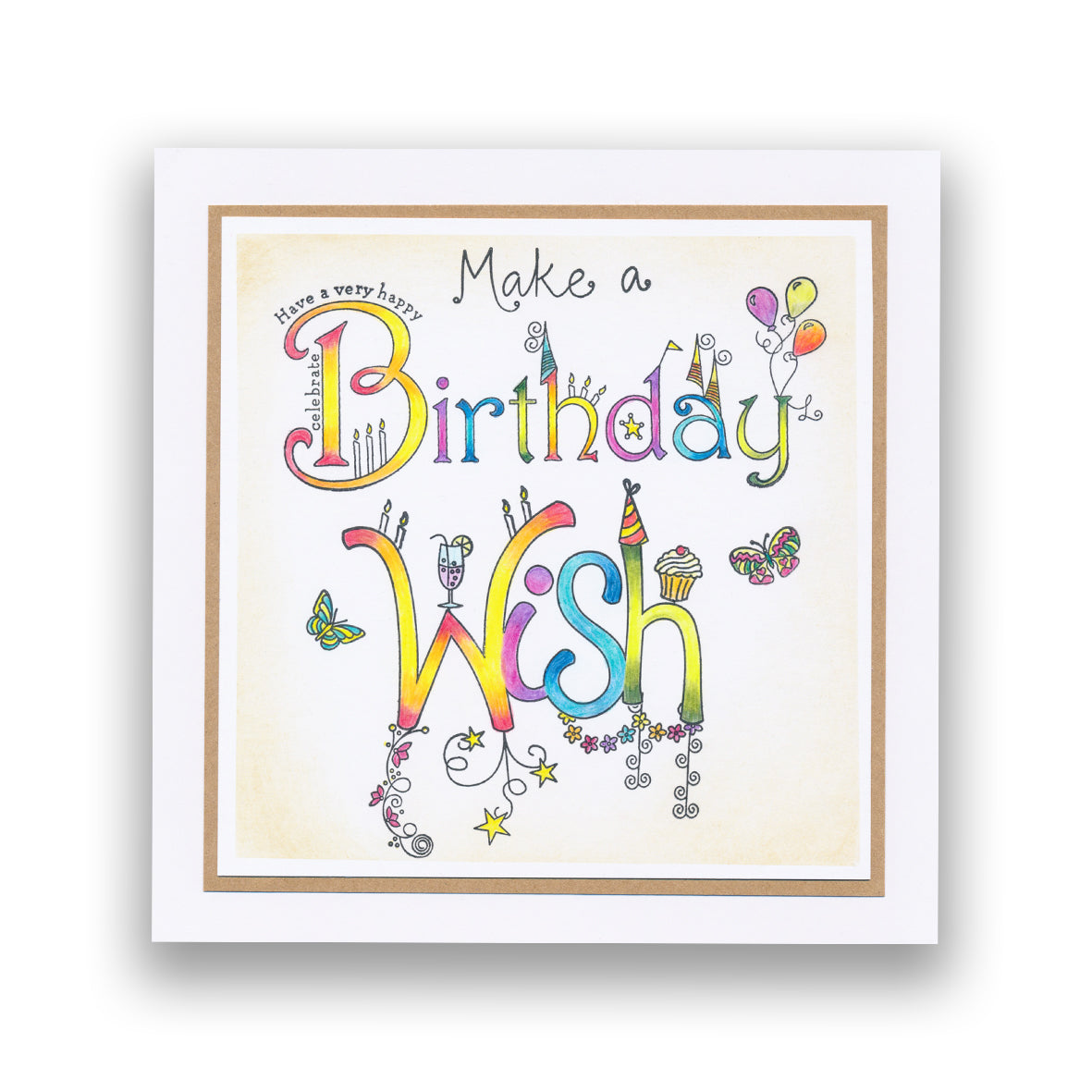 Wish - Feel Good Words - Two Way Overlay A6 Stamp & Mask Set