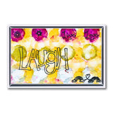 Laugh - Feel Good Words - Two Way Overlay A5 Square Stamp & Mask Set