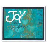 Joy - Feel Good Words - Two Way Overlay A6 Stamp & Mask Set