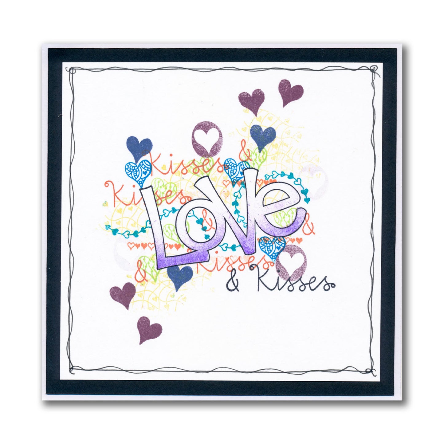 Love - Feel Good Words - Two Way Overlay A6 Stamp & Mask Set