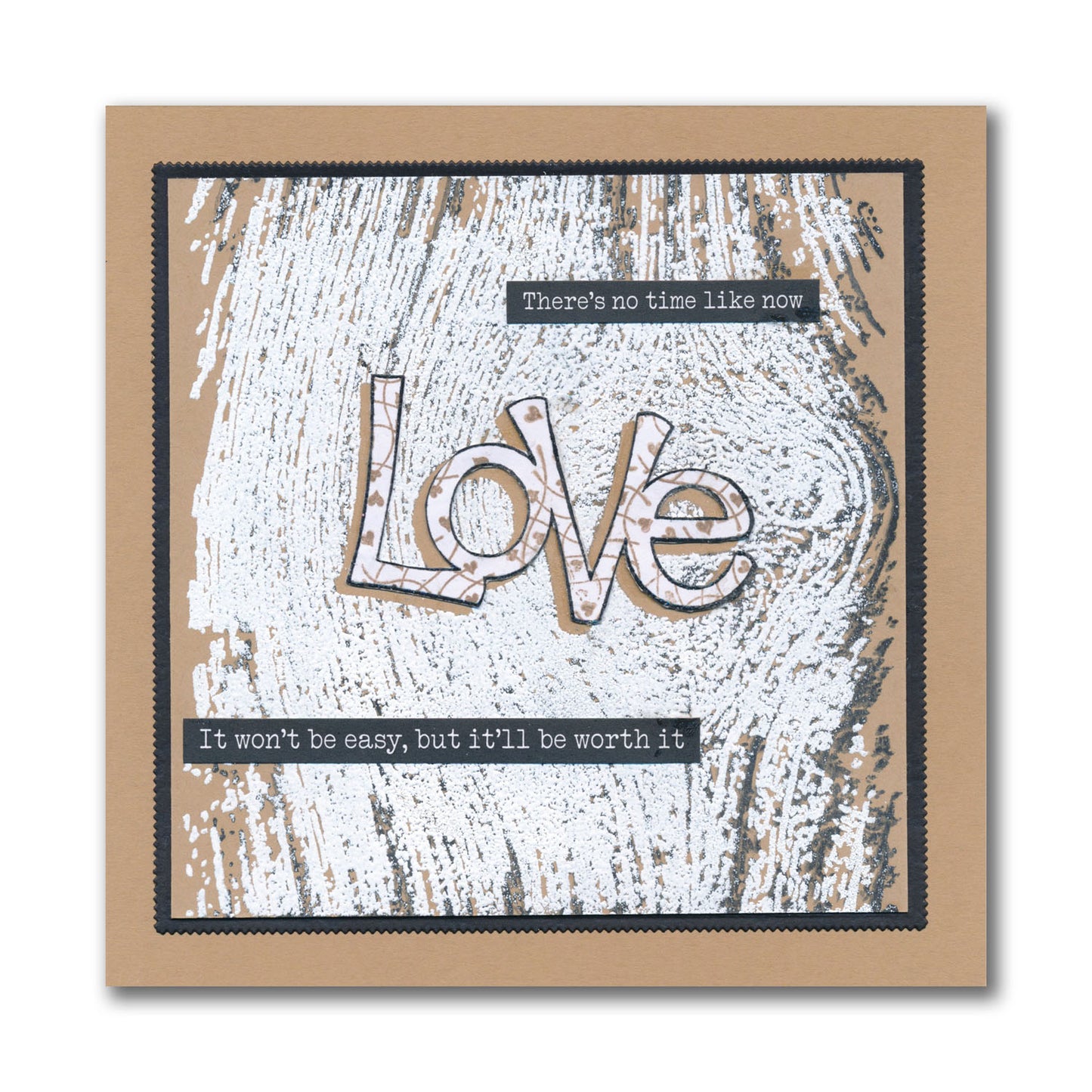 Love - Feel Good Words - Two Way Overlay A6 Stamp & Mask Set