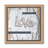 Feel Good Words - Two Way Overlay A5 Square & A6 Stamp, Mask & Folder Complete Collection
