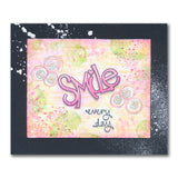 Smile - Feel Good Words - Two Way Overlay A6 Stamp & Mask Set
