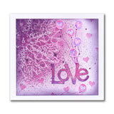 Love - Feel Good Words - Two Way Overlay A6 Stamp & Mask Set