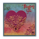 Thinking of You Floral Frame Clarity Fresh Cut Die