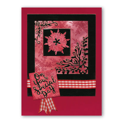 On Your Special Day Floral Frame Clarity Fresh Cut Die