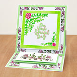 On Your Special Day Floral Frame Clarity Fresh Cut Die