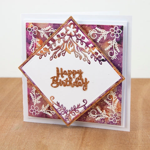 On Your Special Day Floral Frame Clarity Fresh Cut Die