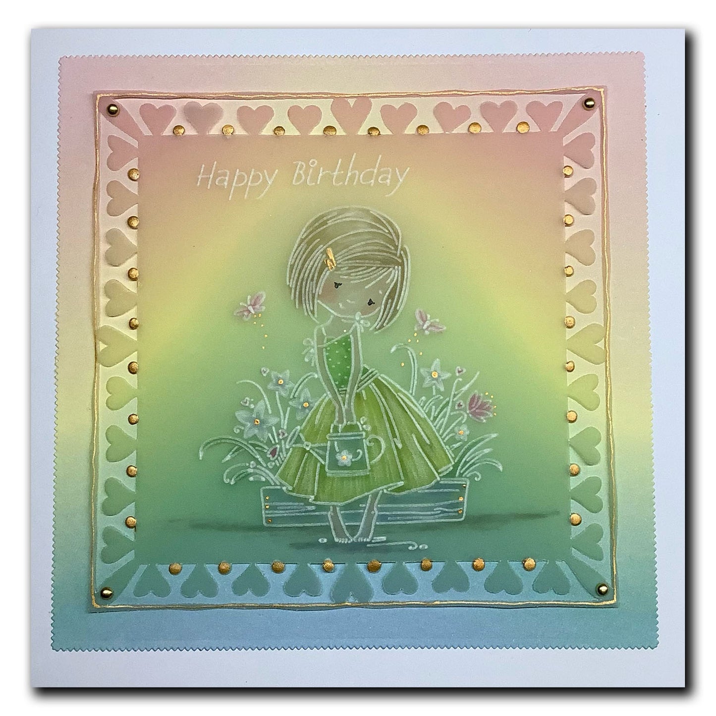 Flower Poppets A6 Square Groovi Plate Collection