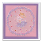 Posie - Flower Poppet A6 Square Groovi Plate