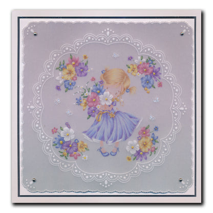 Flower Poppets A6 Square Groovi Plate Collection