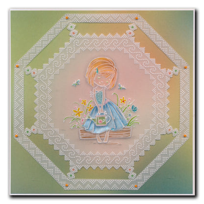 Poppy - Flower Poppet A6 Square Groovi Plate