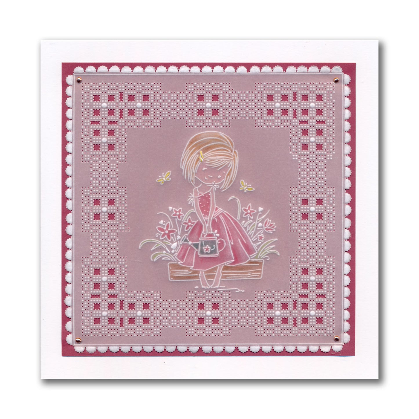 Poppy - Flower Poppet A6 Square Groovi Plate