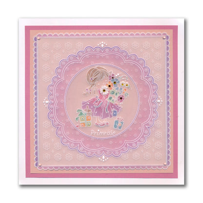 Flower Poppets A6 Square Groovi Plate Collection