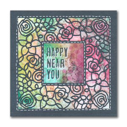 Roses Square Aperture Framer Die Set