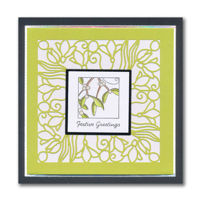 Snowdrops Square Aperture Framer Die Set