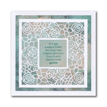 Roses Square Aperture Framer Die Set