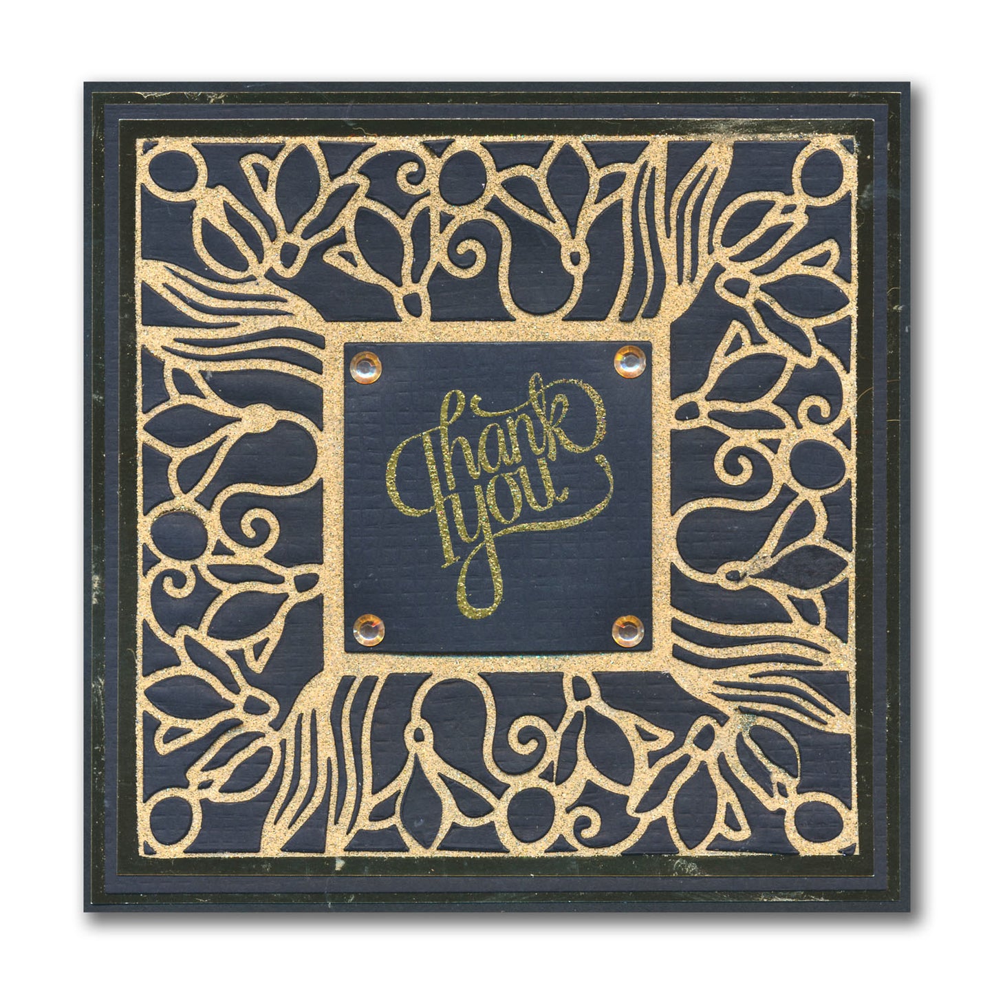 Snowdrops Square Aperture Framer Die Set