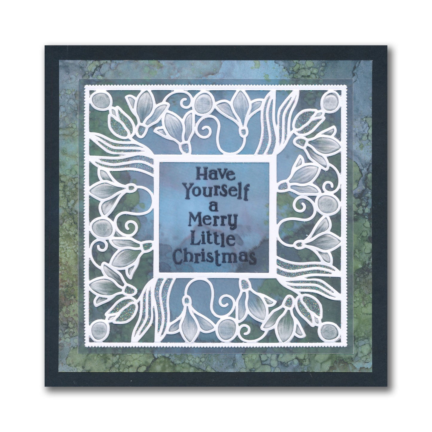 Snowdrops Square Aperture Framer Die Set