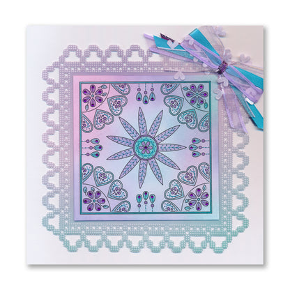 Paper Stitch by Clarity - 02 - Flowers & Hearts Embroidery Card Pack