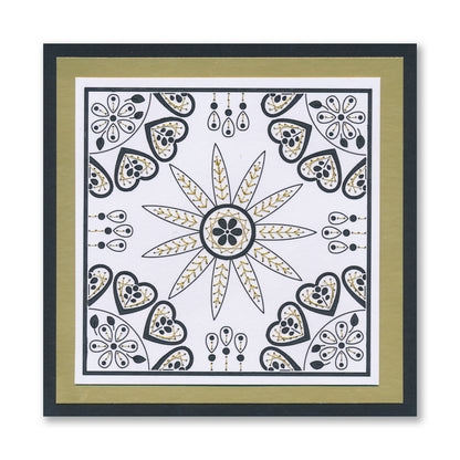 Paper Stitch by Clarity - 02 - Flowers & Hearts Embroidery Card Pack