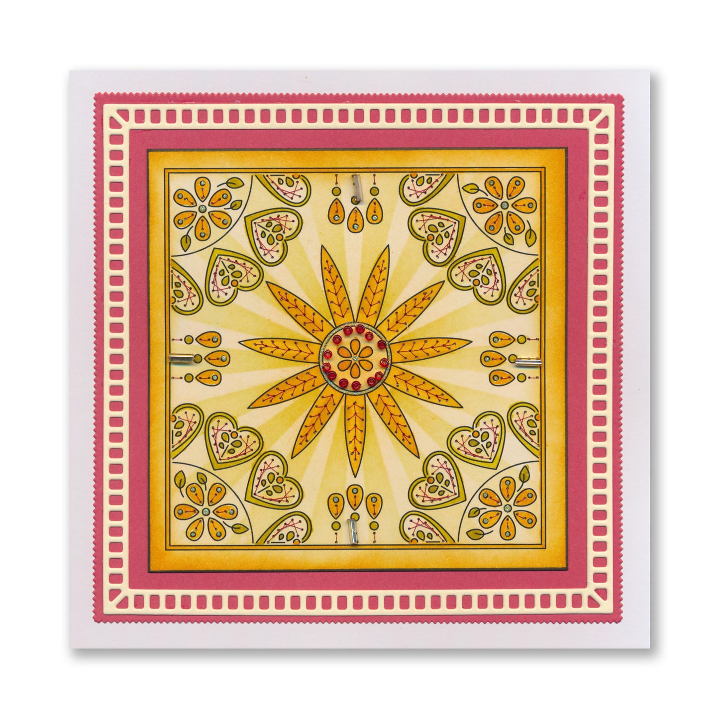 Paper Stitch by Clarity - 02 - Flowers & Hearts Embroidery Card Pack