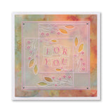 Tina's Forget Me Not Parchlet A6 Square Groovi Plate