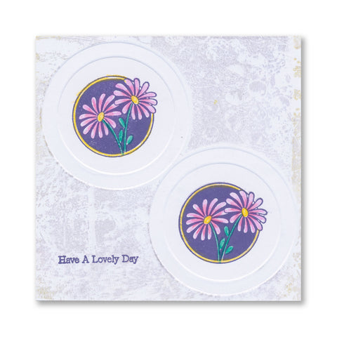 Just Flowers Silhouette Framers A5 Stamp Set