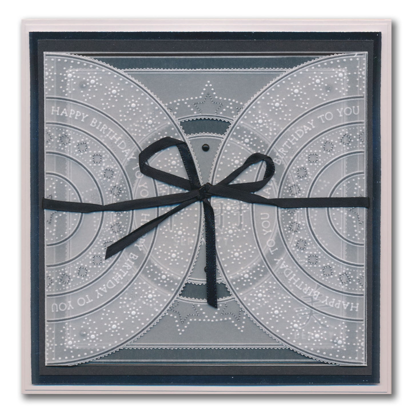 Barbara's SHAC Semi Round Dotted Lace Framers A4 Groovi Plate