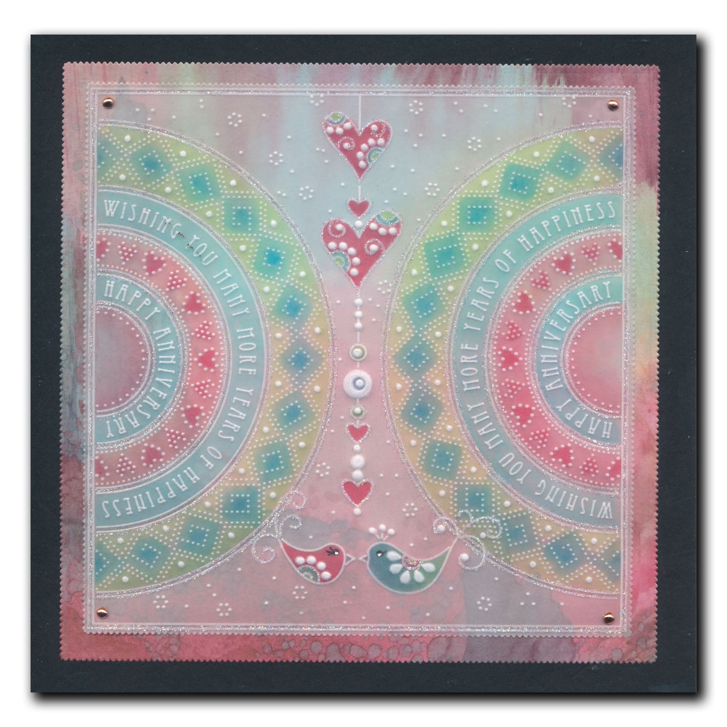 Barbara's SHAC Semi Round Dotted Lace Framers A4 Groovi Plate