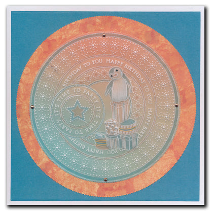 Barbara's SHAC Semi Round Dotted Lace Framers A4 Groovi Plate