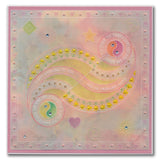 Barbara's SHAC Semi Round Dotted Lace Framers A4 Groovi Plate