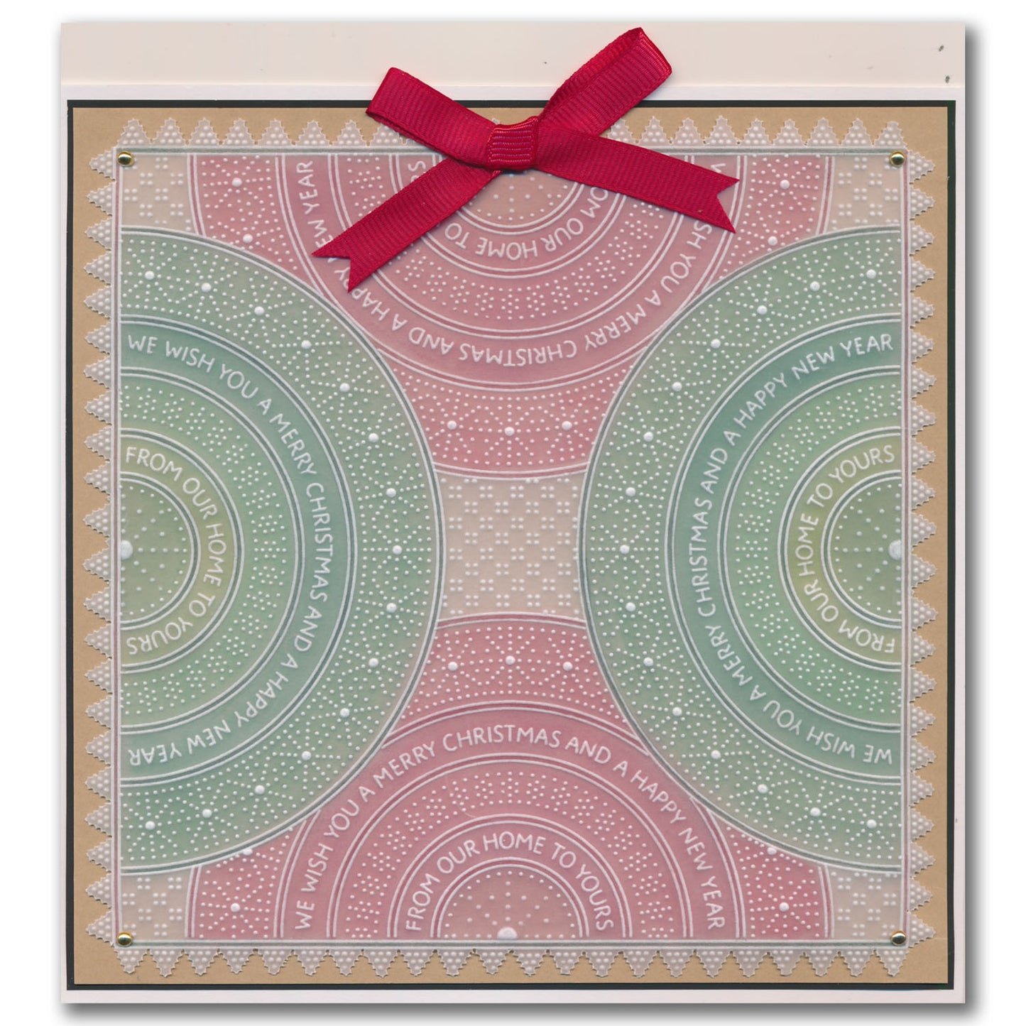 Barbara's SHAC Semi Round Dotted Lace Framers A4 Groovi Plate