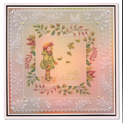 Barbara's SHAC Leafy Framer A5 Square Groovi Plate