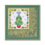 Paper Stitch by Clarity - 09 - Holly Christmas Tree Embroidery Card Pack