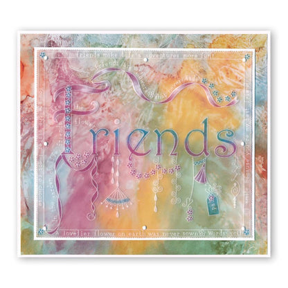 Linda's Friends Dangles A5 Groovi Plate