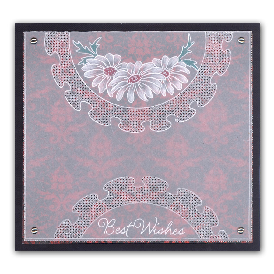 Frilly Circle & Square A5 Square Groovi Plate Collection